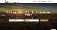 Desktop Screenshot of campingguiden.no